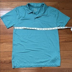 Crewcuts Performance Dark and Light Blue Striped T-shirt